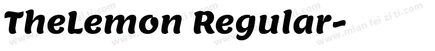 TheLemon Regular字体转换
